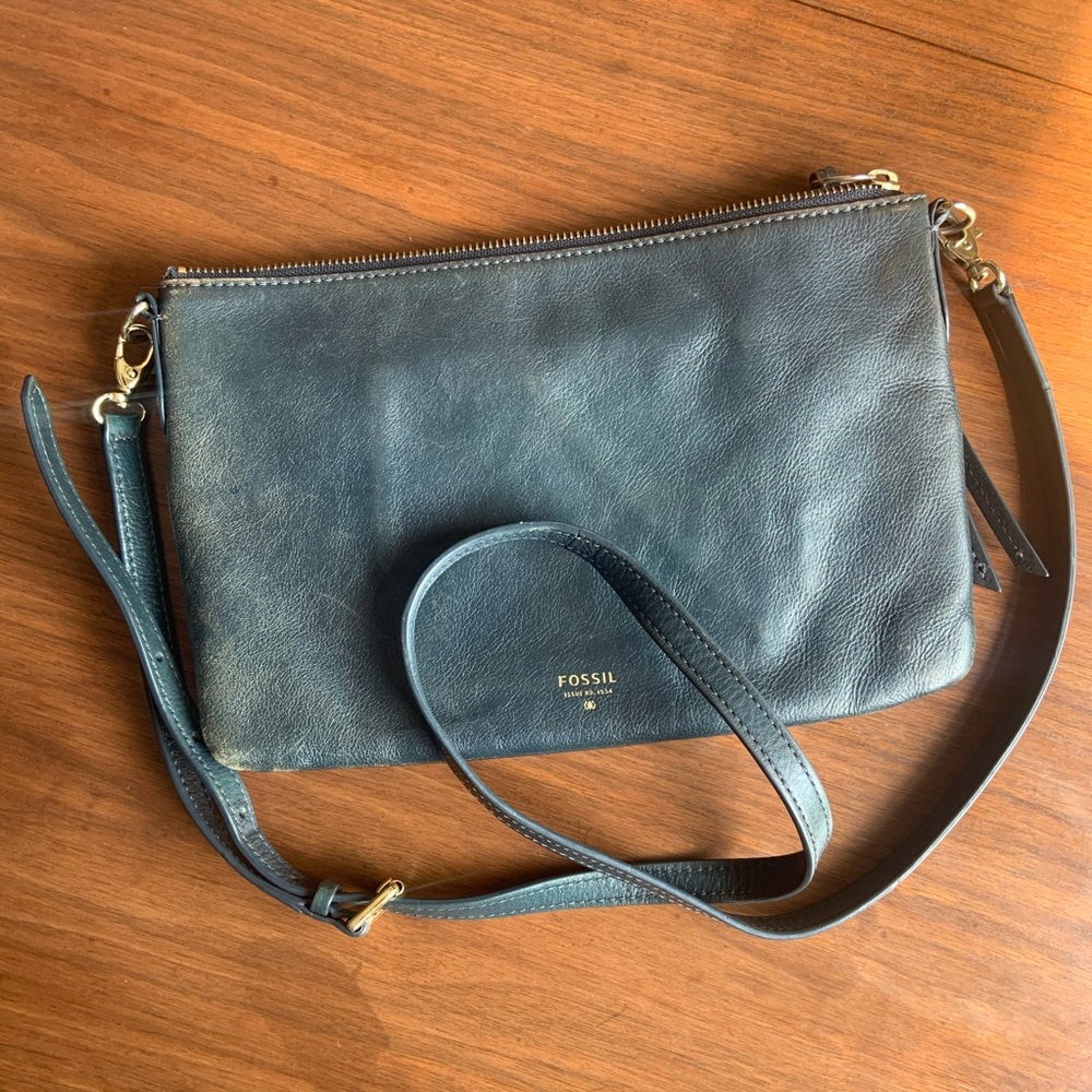 Fossil Leather Crossbody Bag